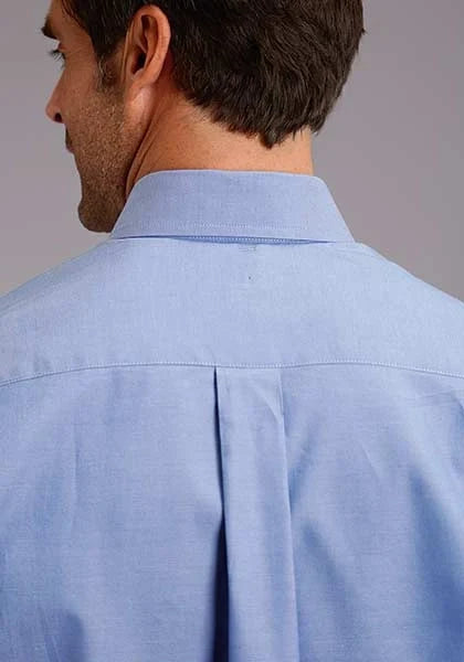 Stetson Men's Blue Oxford Shirt