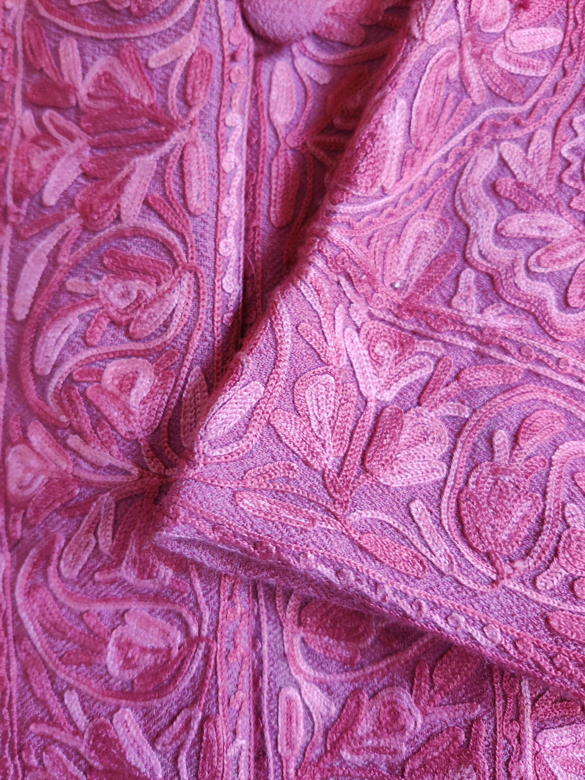Long kashmiri jacket with Aari Embroidery