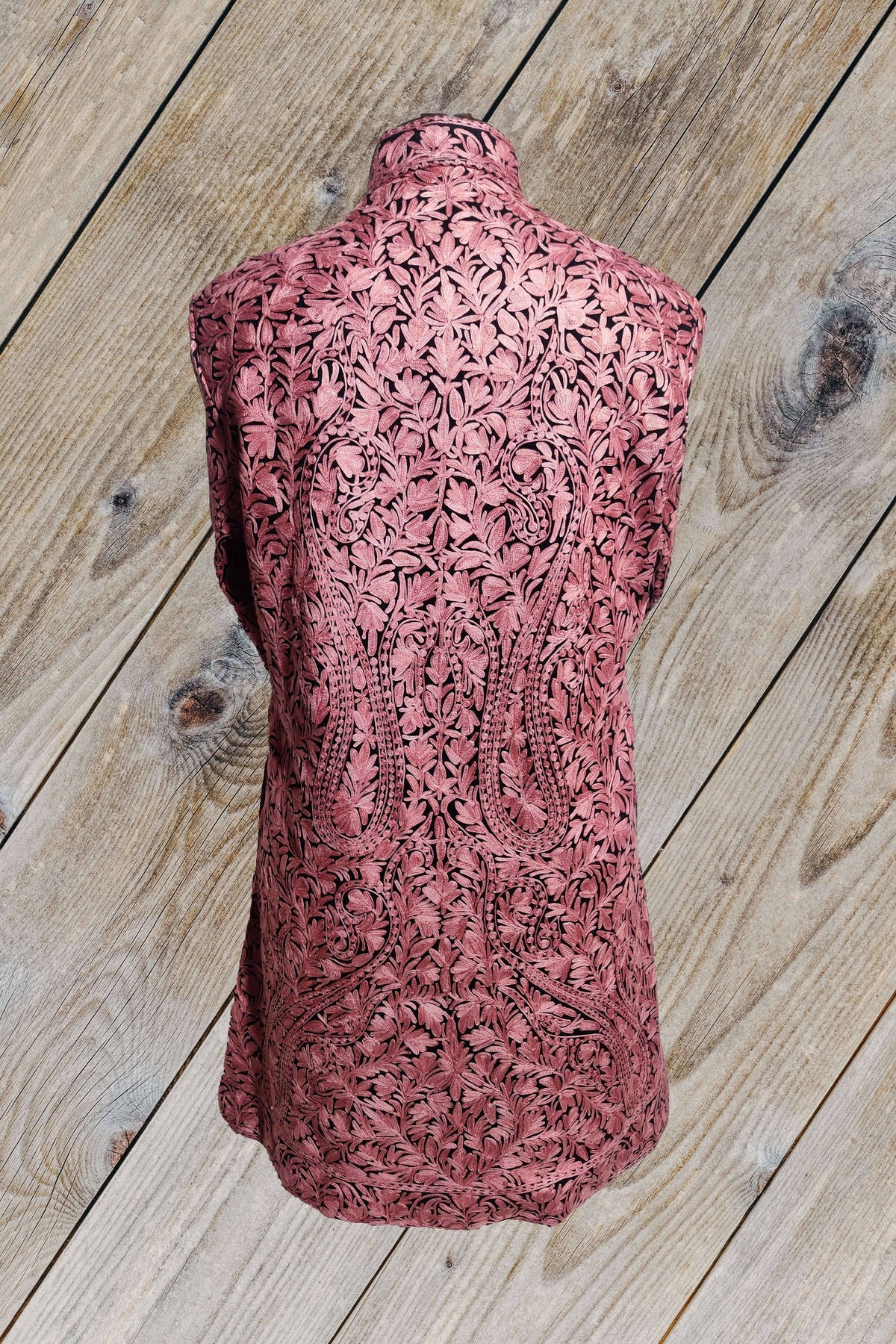 Kashmiri Jacket with all over Aari Embroidery