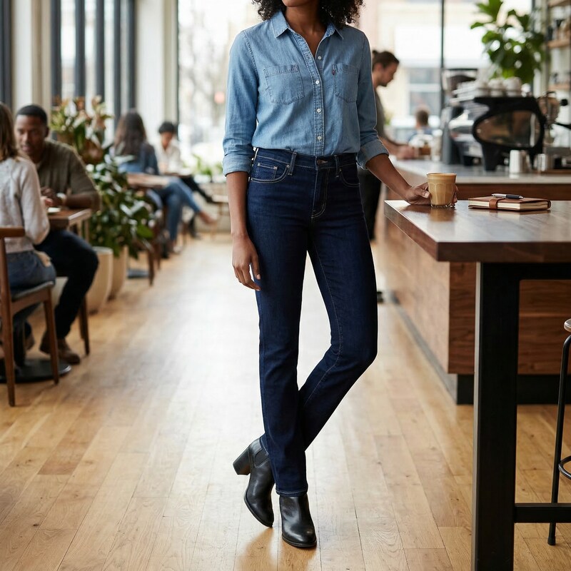 Levi's Women's 724 High-Rise Straight Jeans