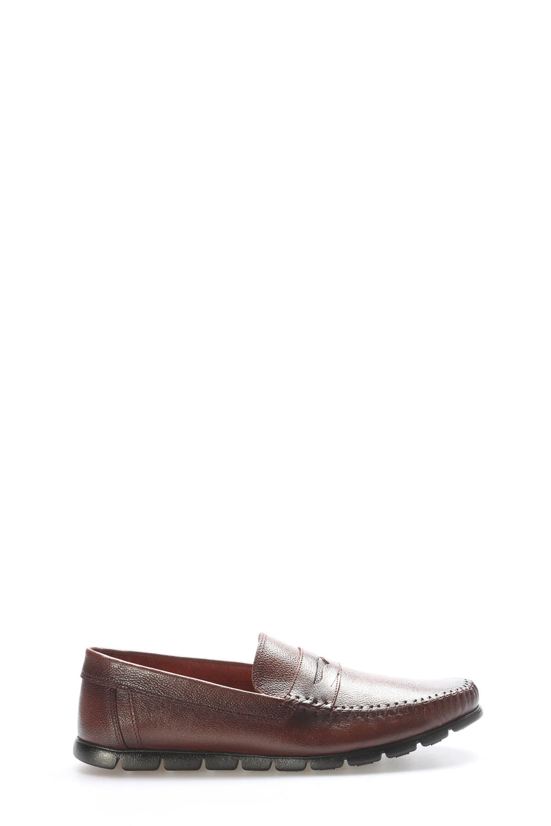 Brown leather loafers featured in Critical Line Footwear