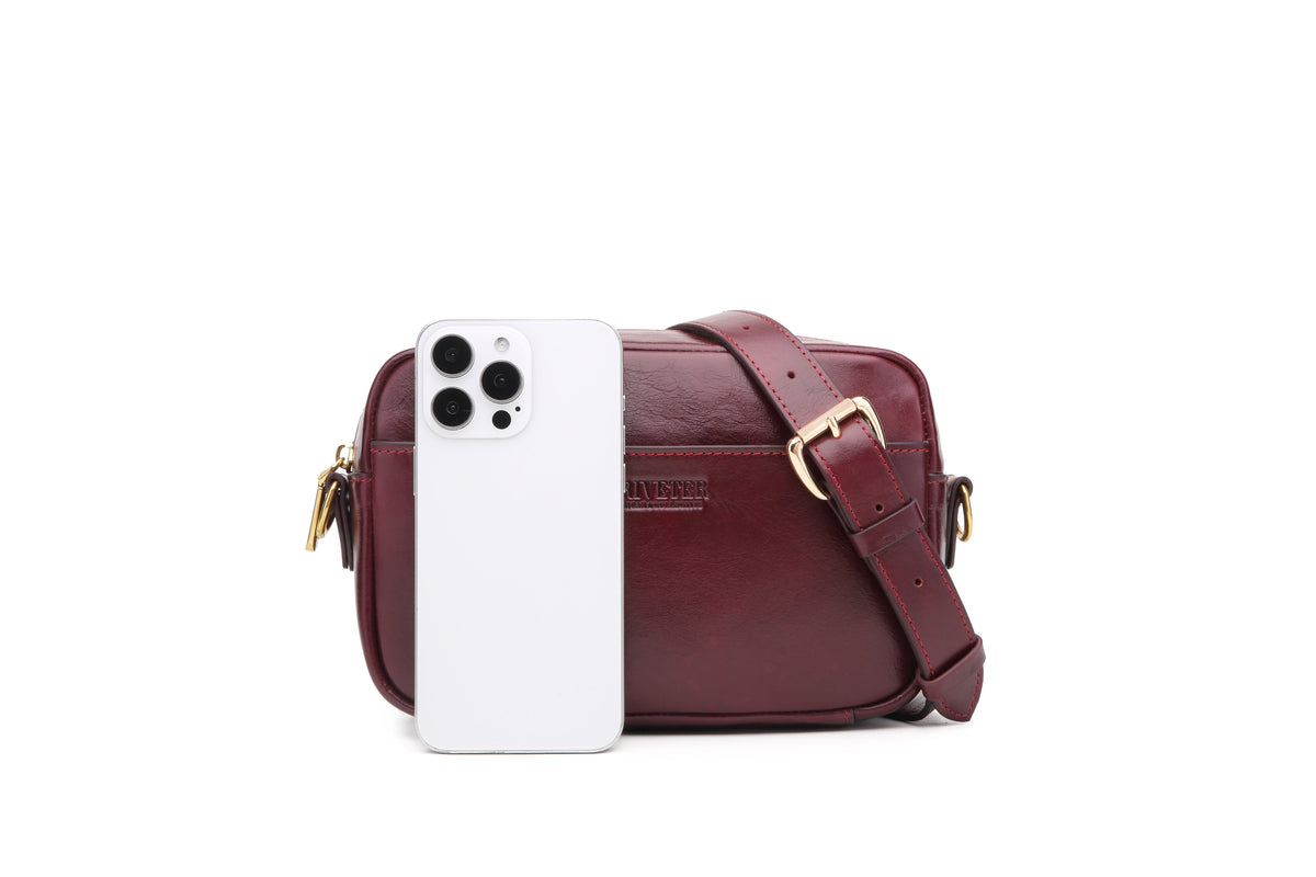 Jane Crossbody Bag | Cherry Leather