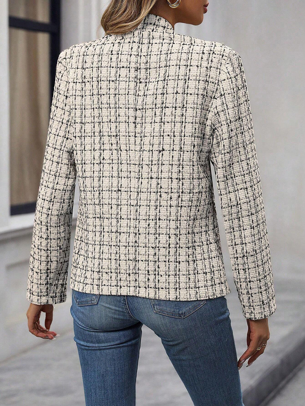 Women's Regular-Fit Tweed Blazer