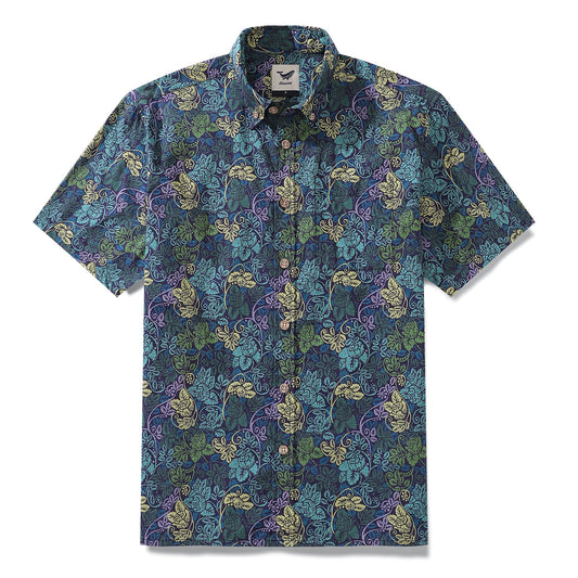 Men's Victorian Roses Cotton Shirt