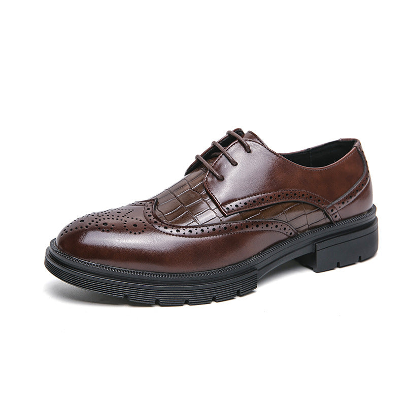 Men's British Low-Top Derby Shoes