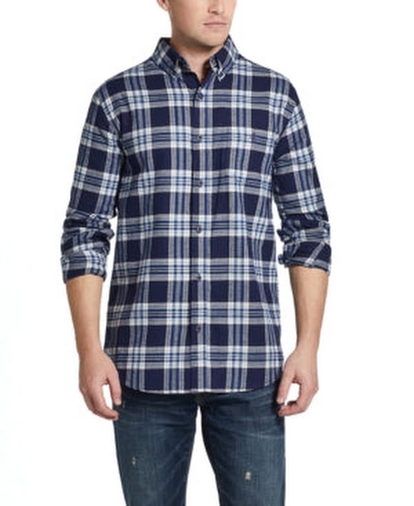 Weatherproof Vintage Brushed Plaid Flannel Shirt