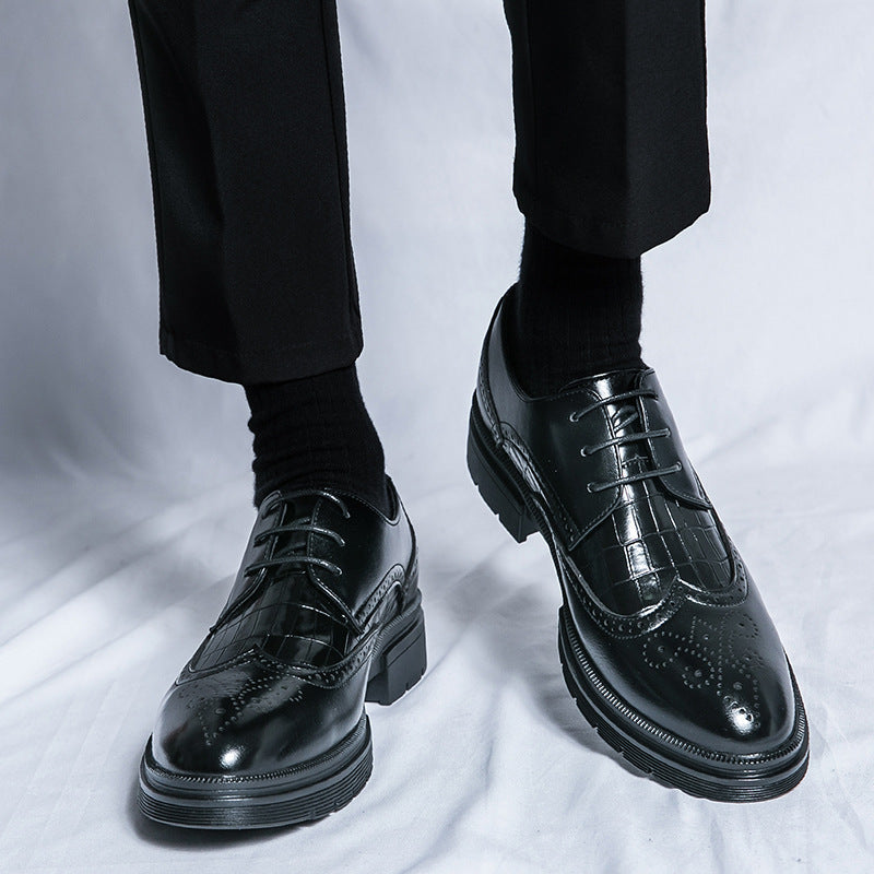 Men's British Low-Top Derby Shoes