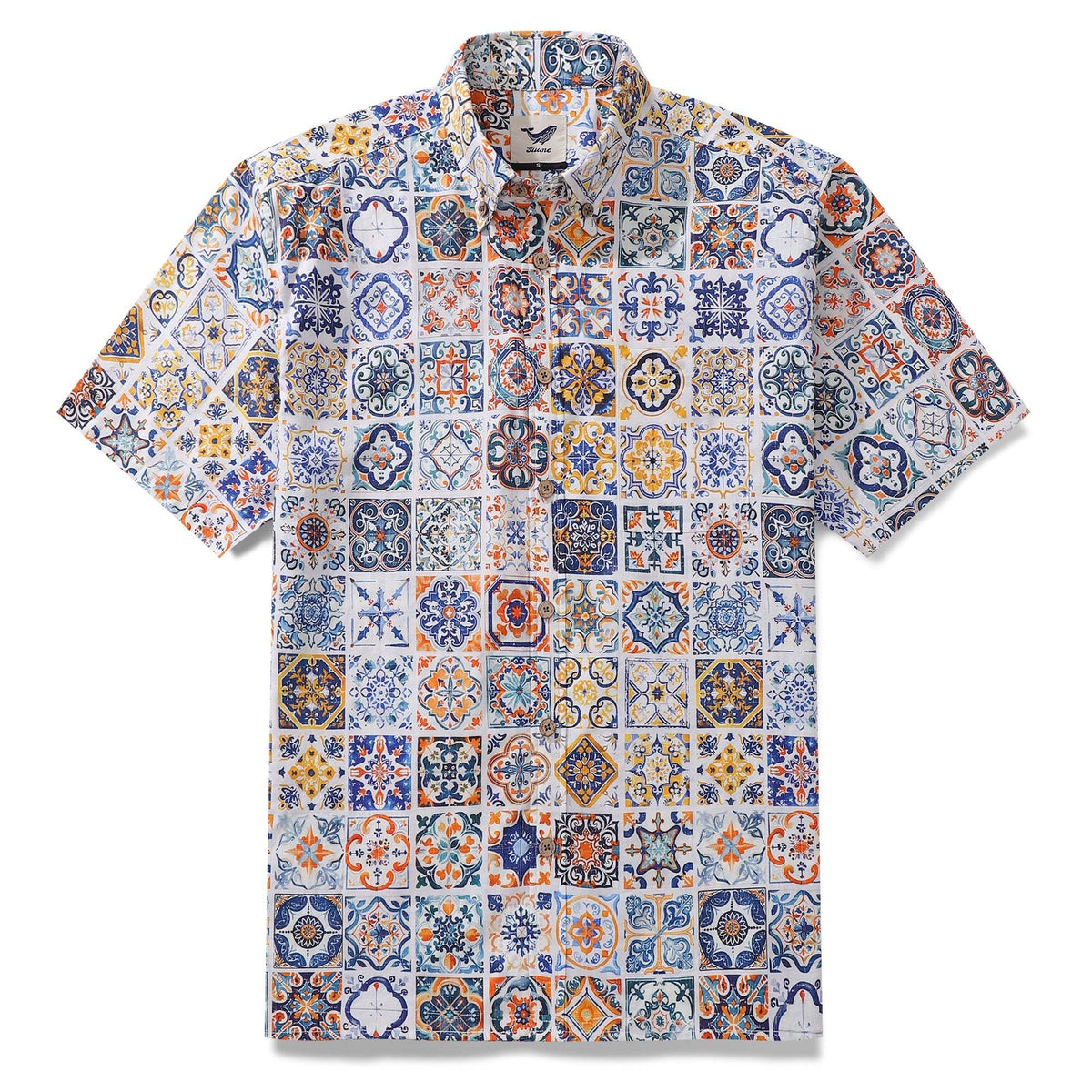 Men's Sicilian Print Cotton Shirt