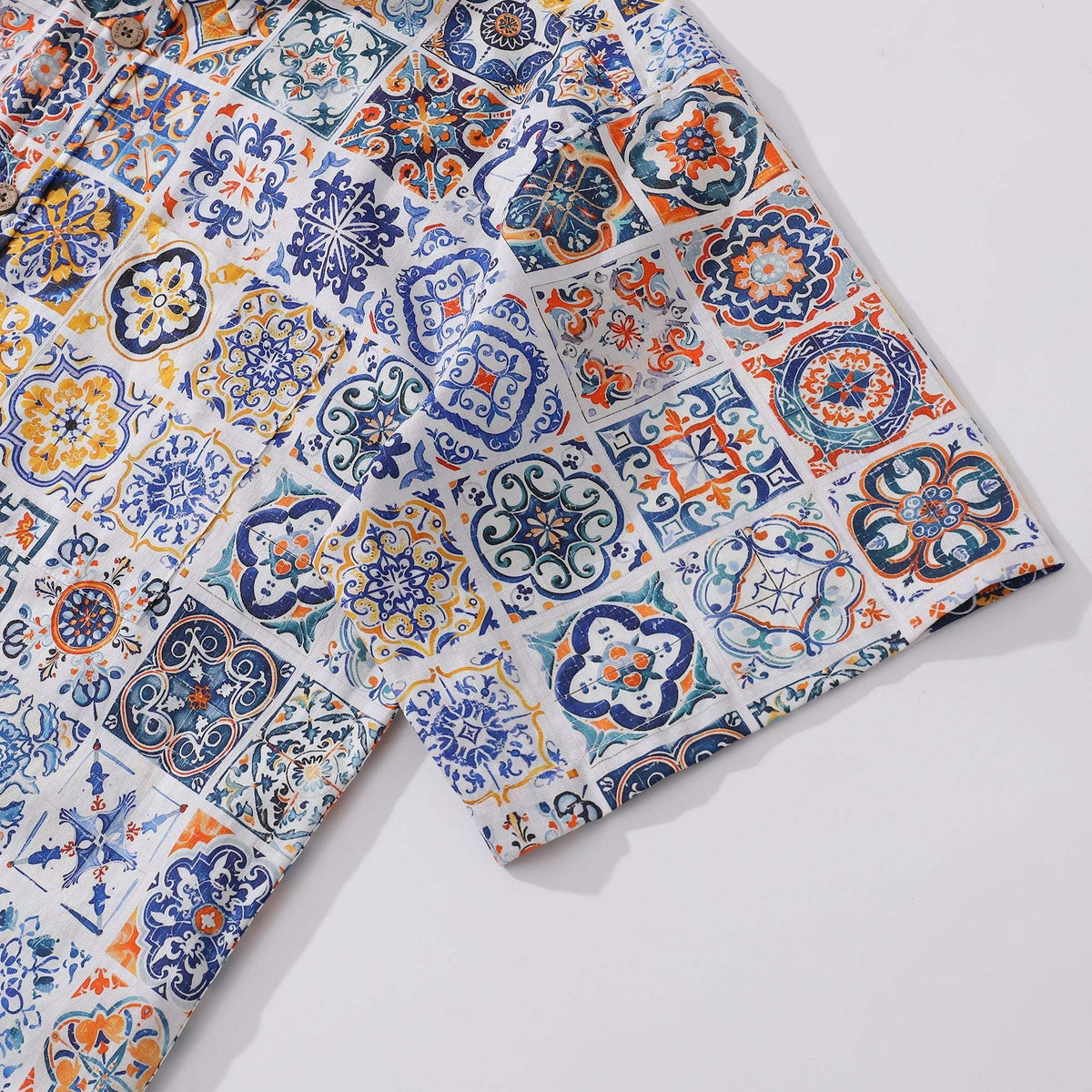 Men's Sicilian Print Cotton Shirt