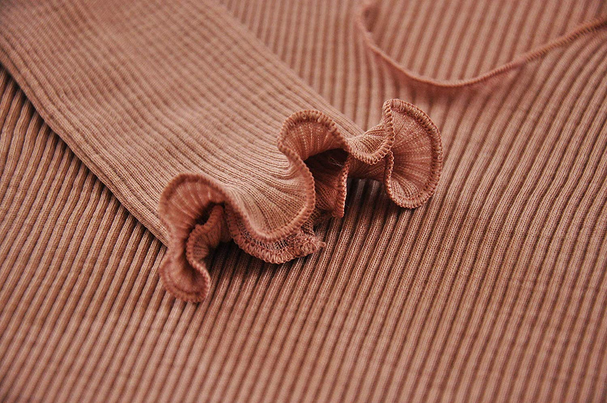 EGI Wool-Silk V-Neck Long-Sleeve Top (1493)