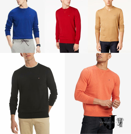 Tommy Hilfiger Men's Signature Crew-Neck Sweater