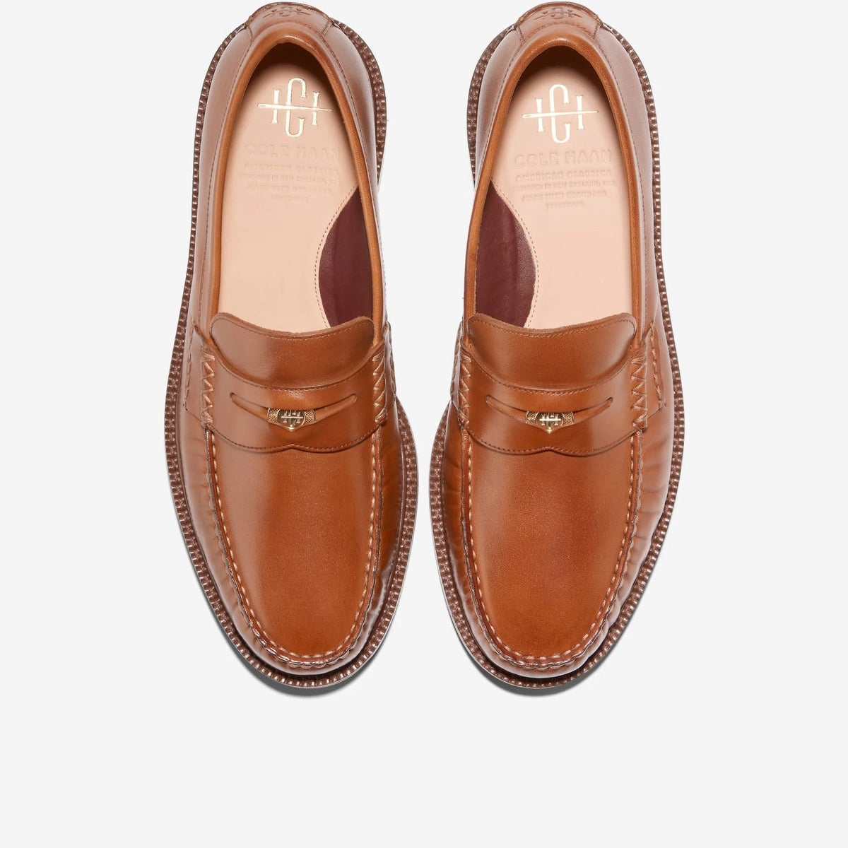 Cole Haan American Classics Penny Loafers — British Tan