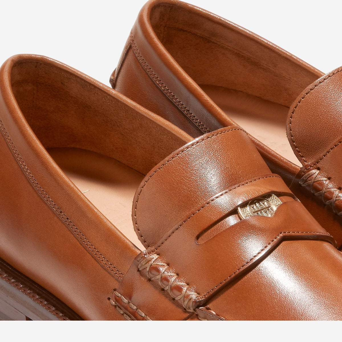 Cole Haan American Classics Penny Loafers — British Tan