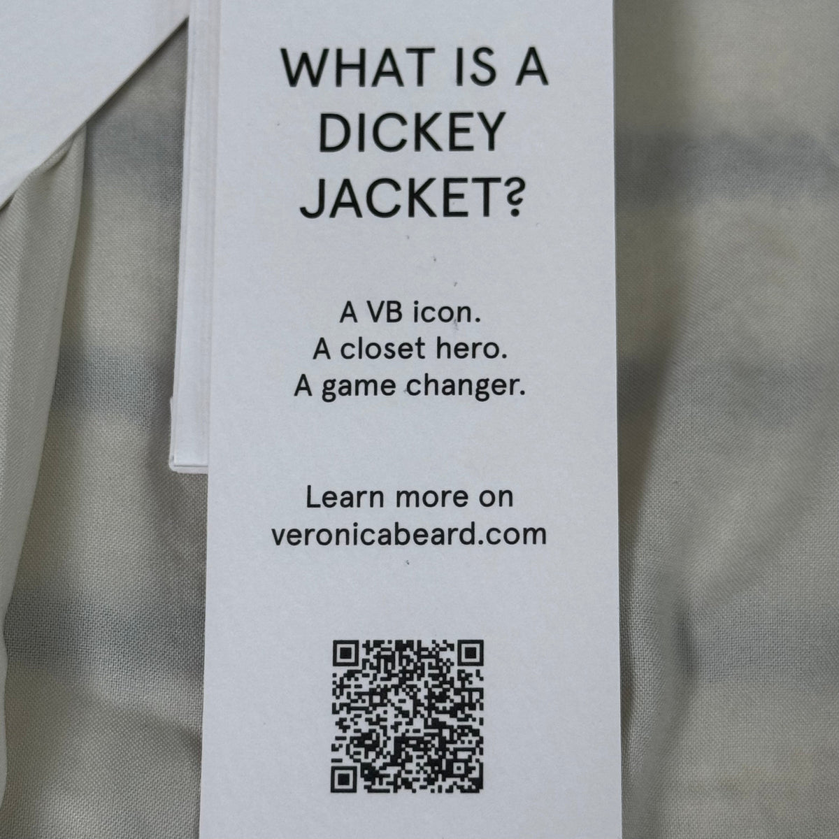 Veronica Beard Foster Dickey Jacket — Ivory/Black, Size 4