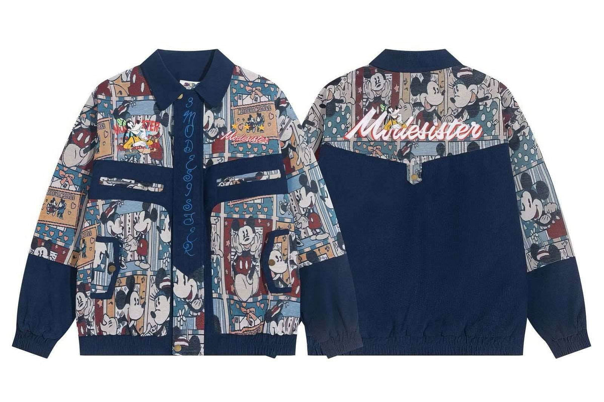 Retro Embroidered Baseball Bomber Jacket