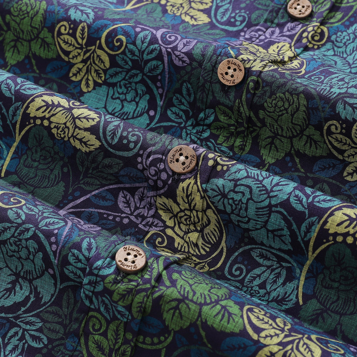 Men's Victorian Roses Cotton Shirt