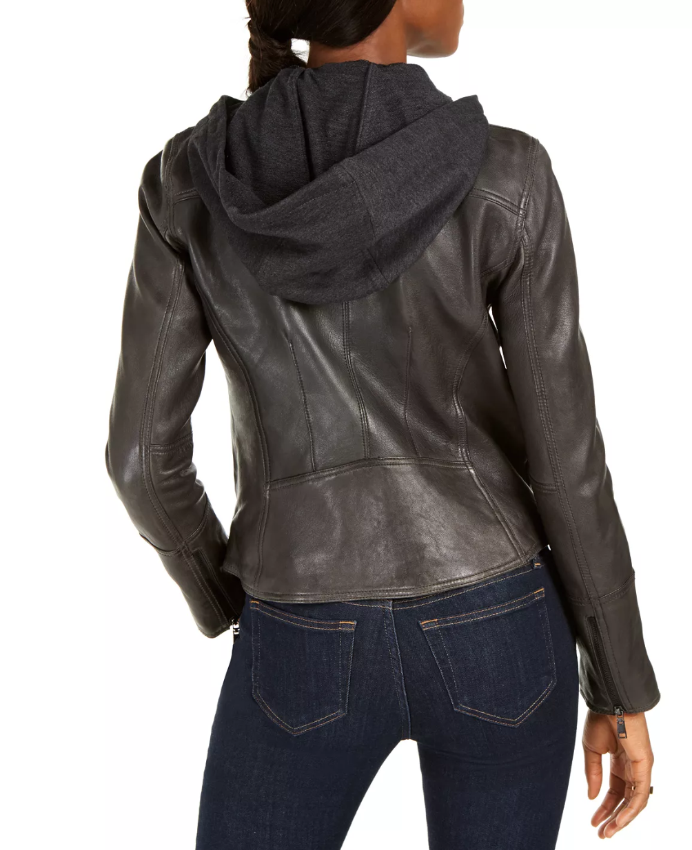 Tommy Hilfiger Women's Leather Bomber Jacket