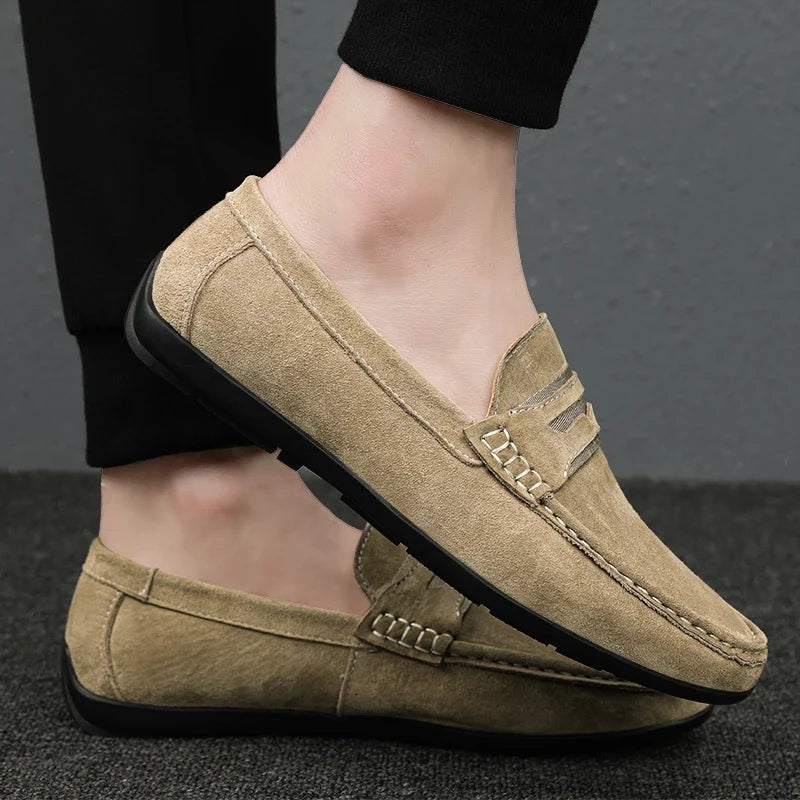 Men's Suede Driving Loafers