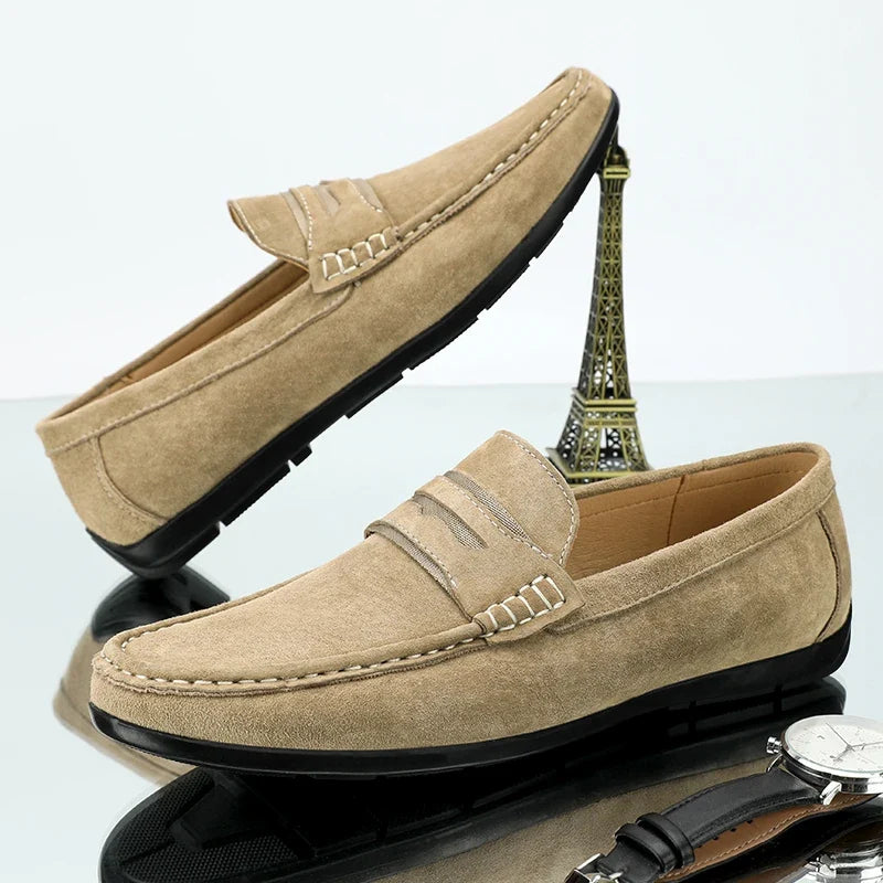 Men's Suede Driving Loafers