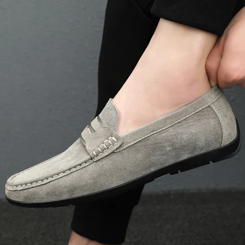 Men's Suede Driving Loafers