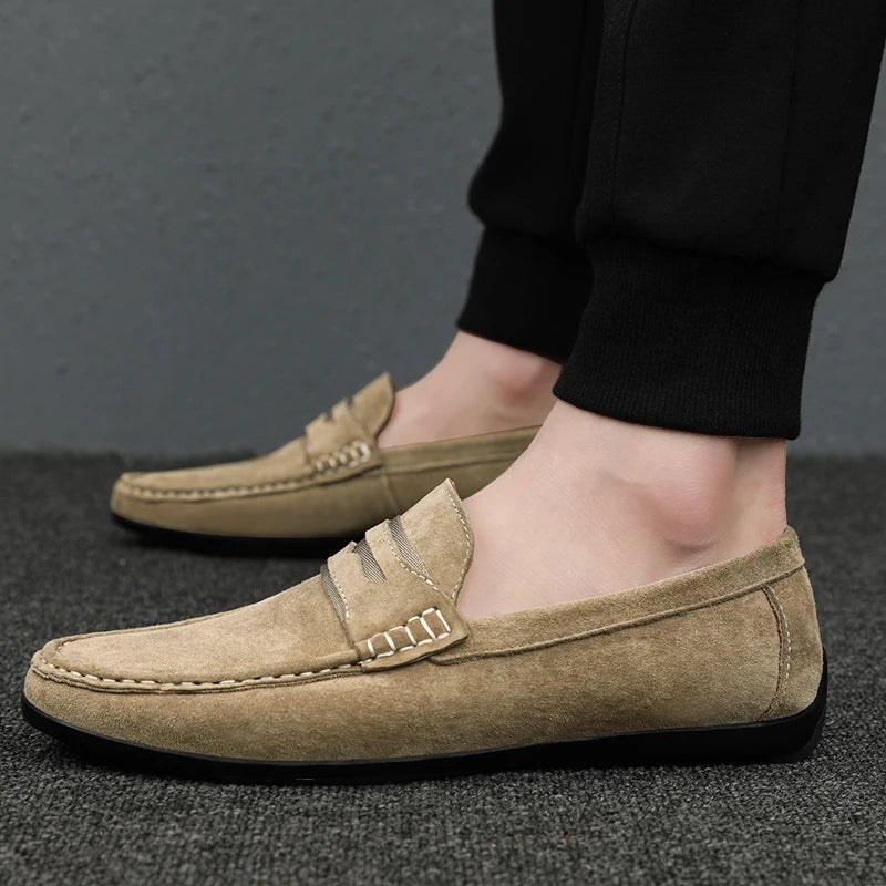 Men's Suede Driving Loafers