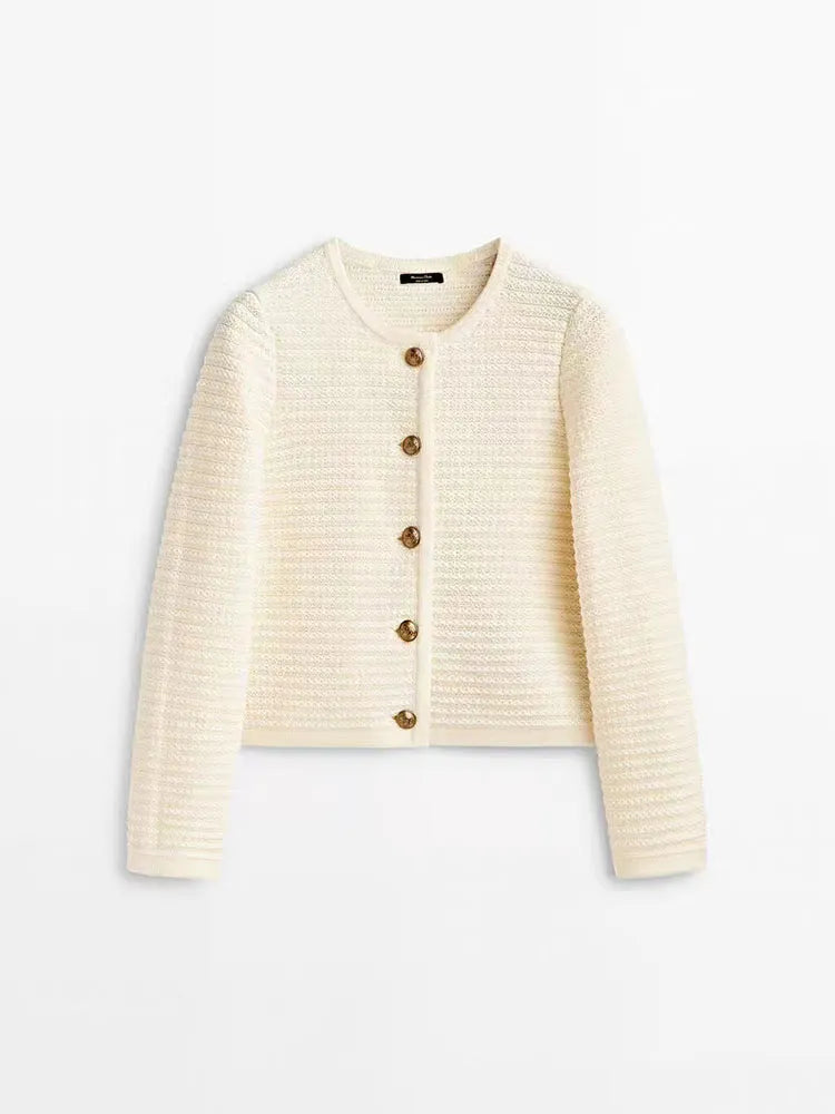 Women's Retro Button Cardigan