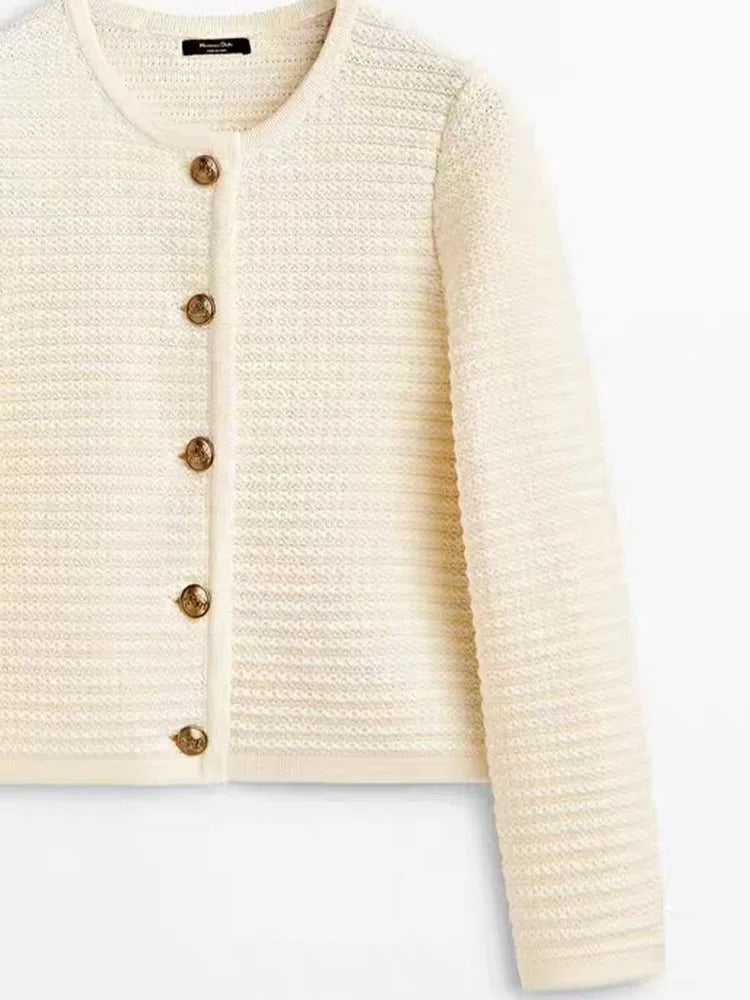 Women's Retro Button Cardigan