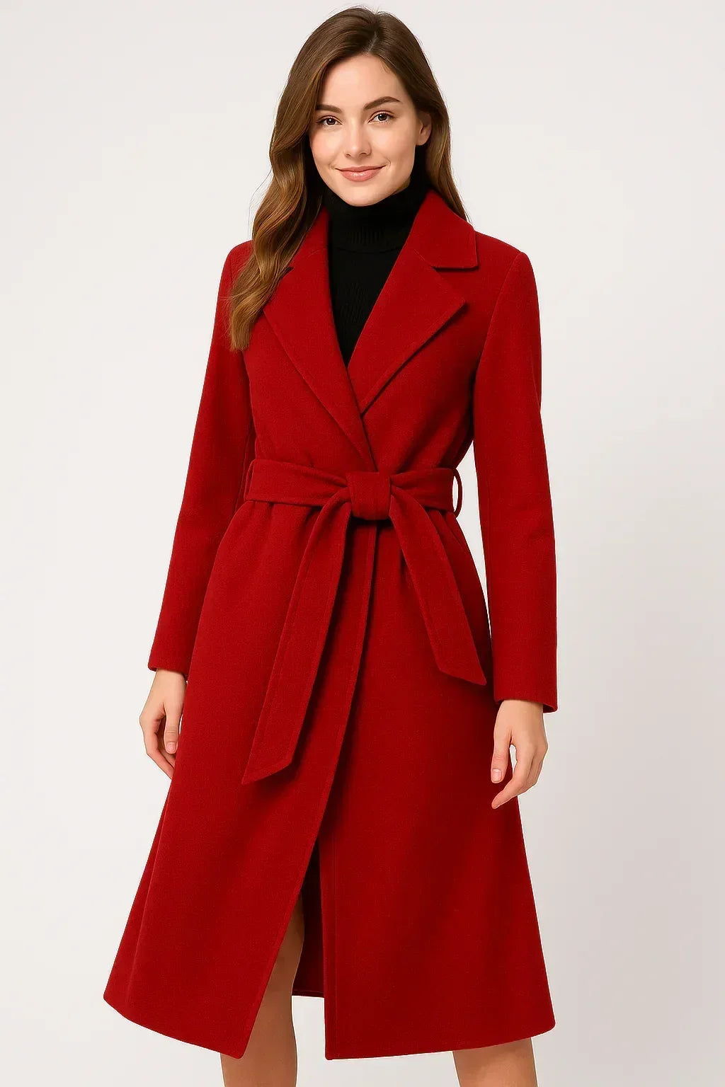 Autumn & Winter Temperament Korean Wool Coat for Women – Elegant &