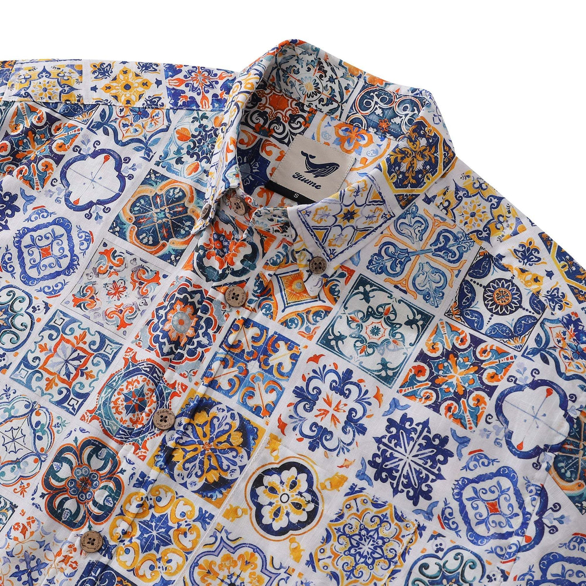 Men's Sicilian Print Cotton Shirt