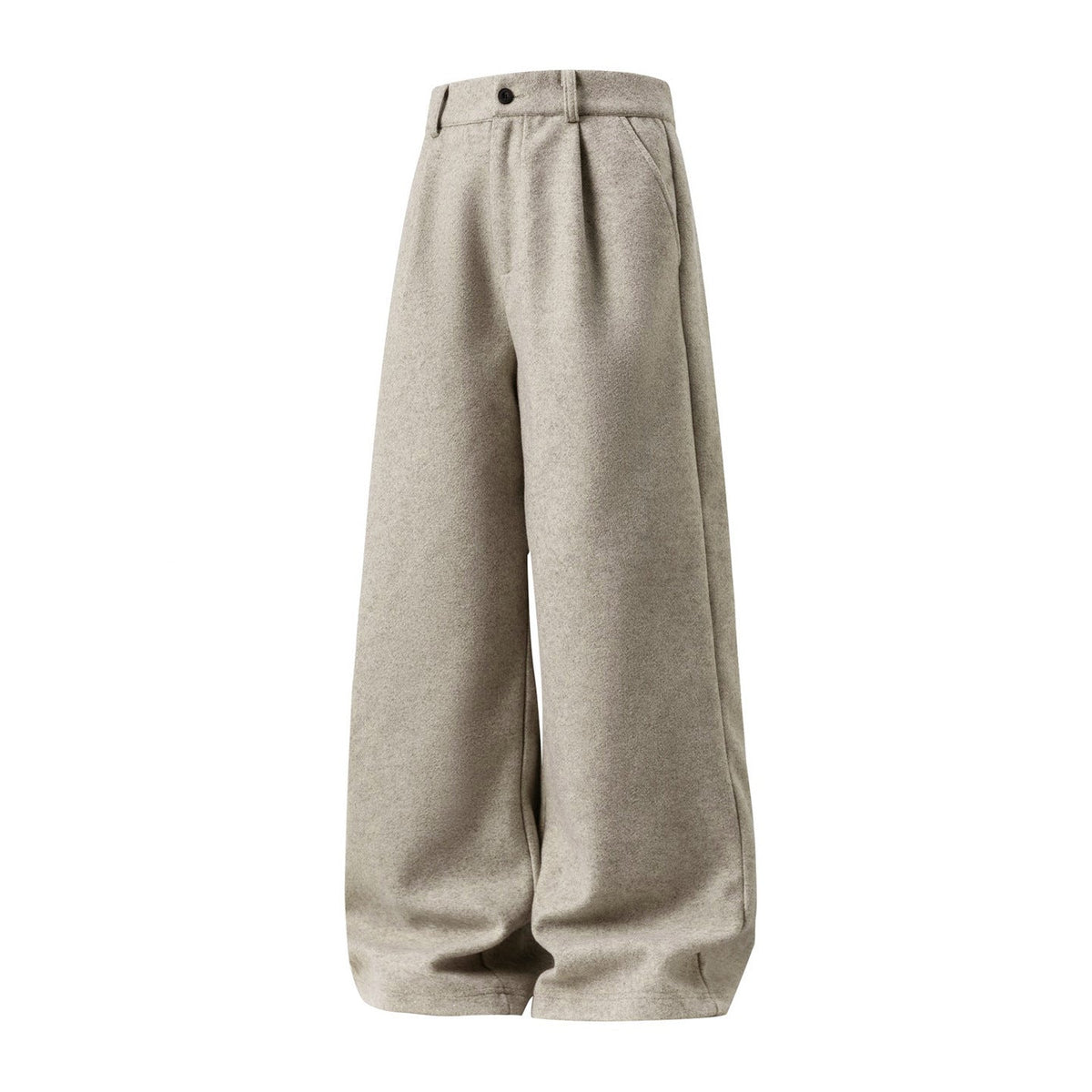 Men's Wool-Blend Pleated Trousers