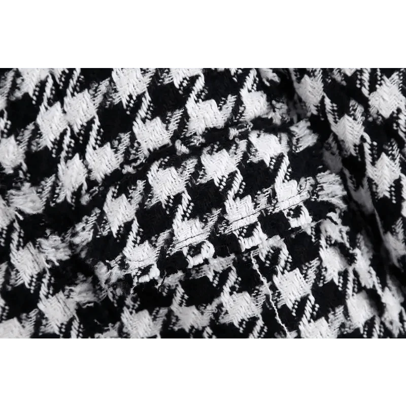 Women's Houndstooth Tweed Jacket