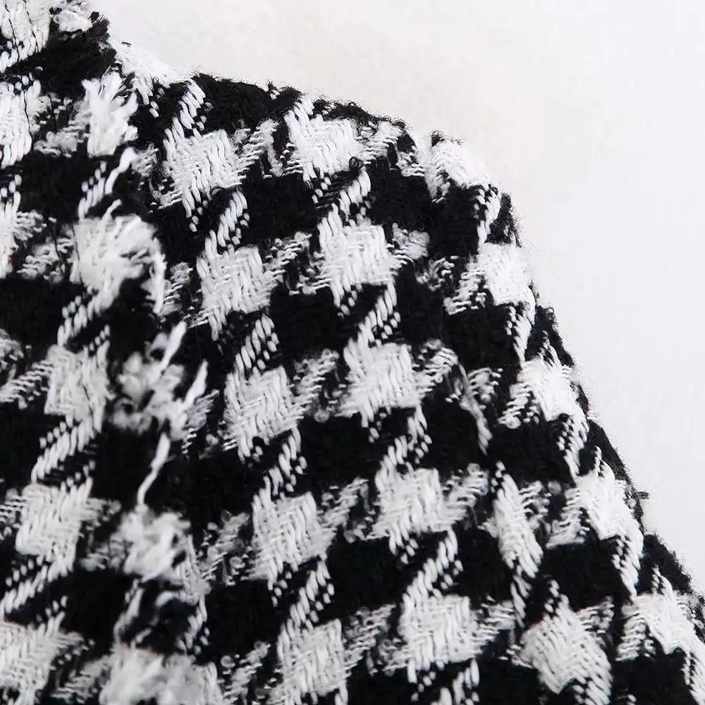 Women's Houndstooth Tweed Jacket