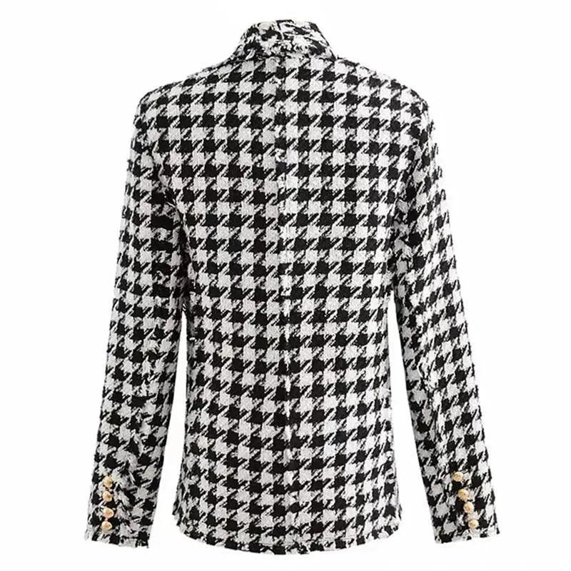Women's Houndstooth Tweed Jacket