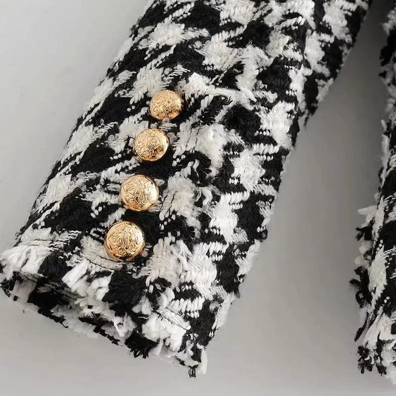 Women's Houndstooth Tweed Jacket