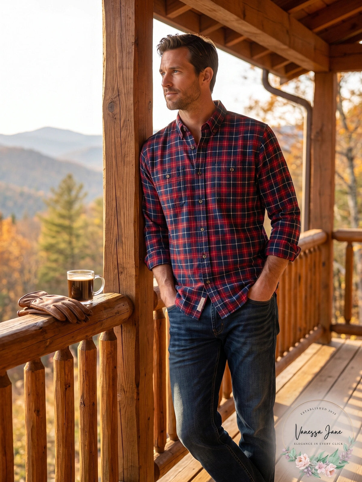 Weatherproof Vintage Brushed Plaid Flannel Shirt
