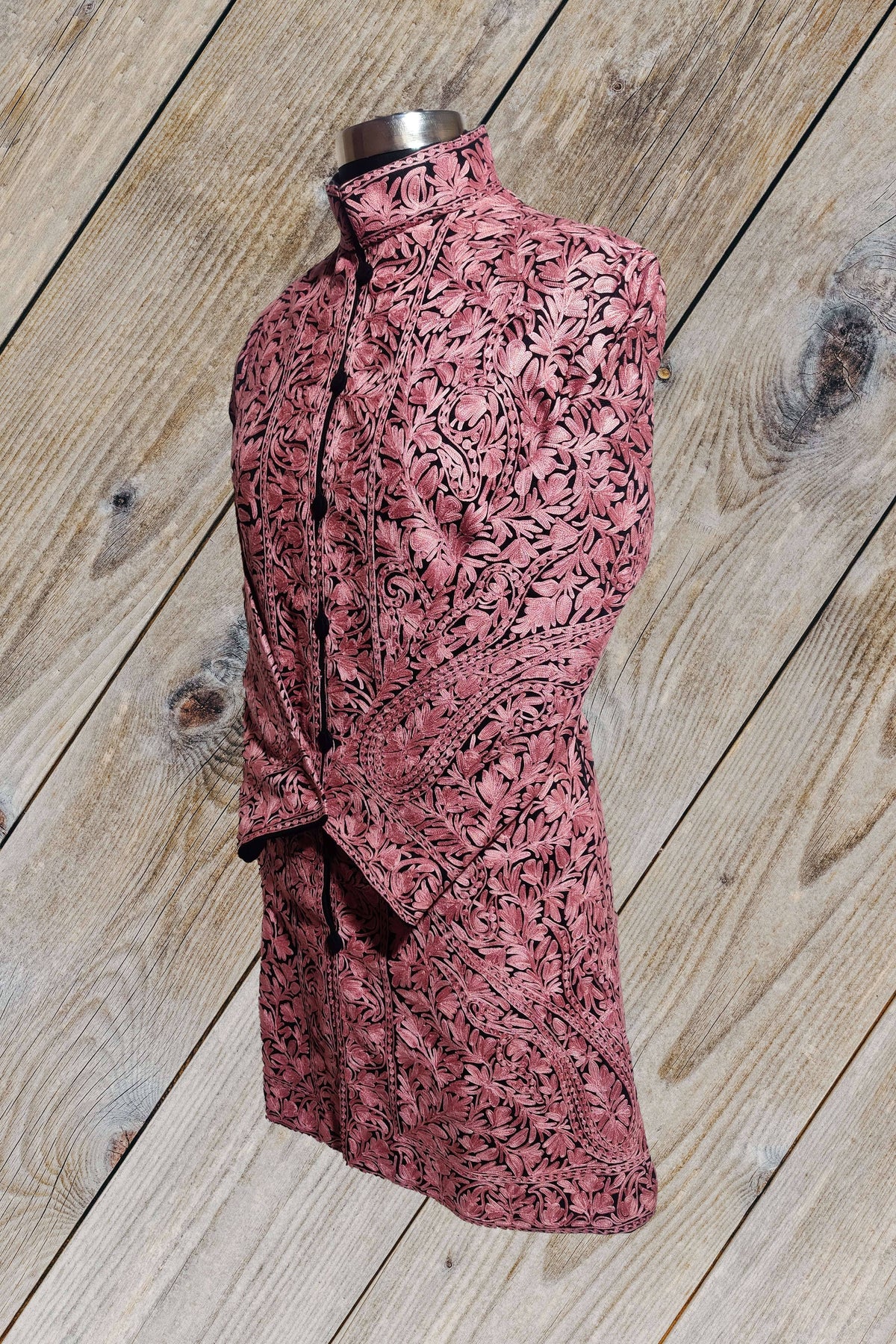 Kashmiri Jacket with all over Aari Embroidery