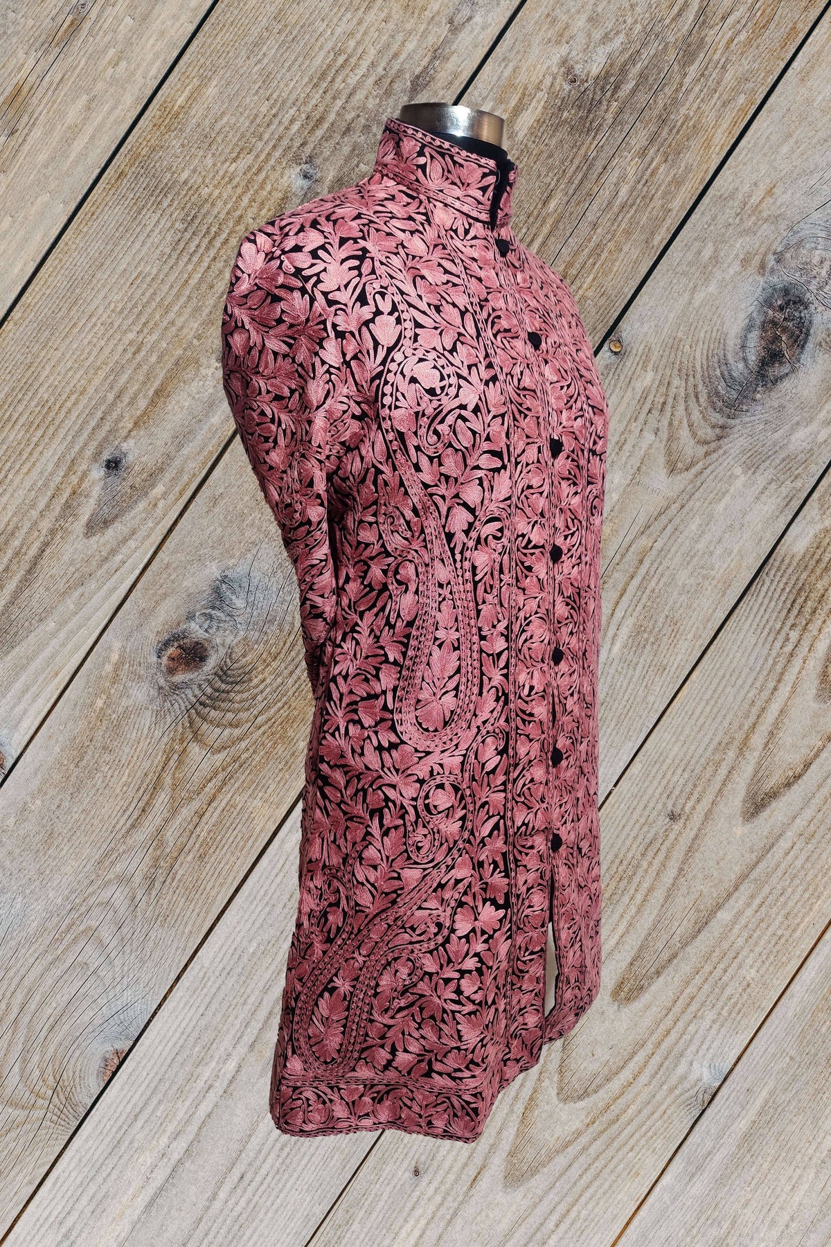 Kashmiri Jacket with all over Aari Embroidery