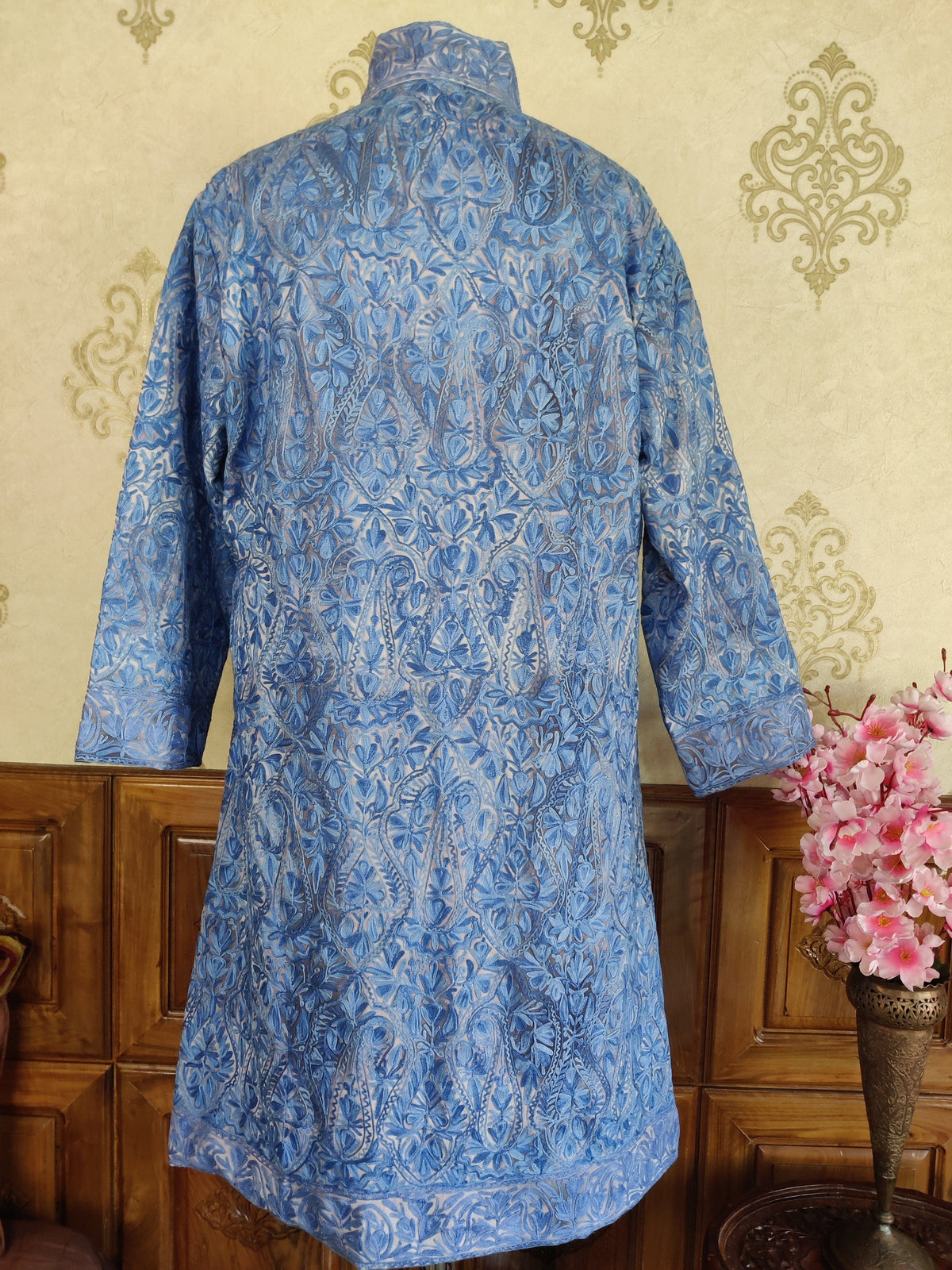 Kashmiri Jamawar Embroidered Long Jacket