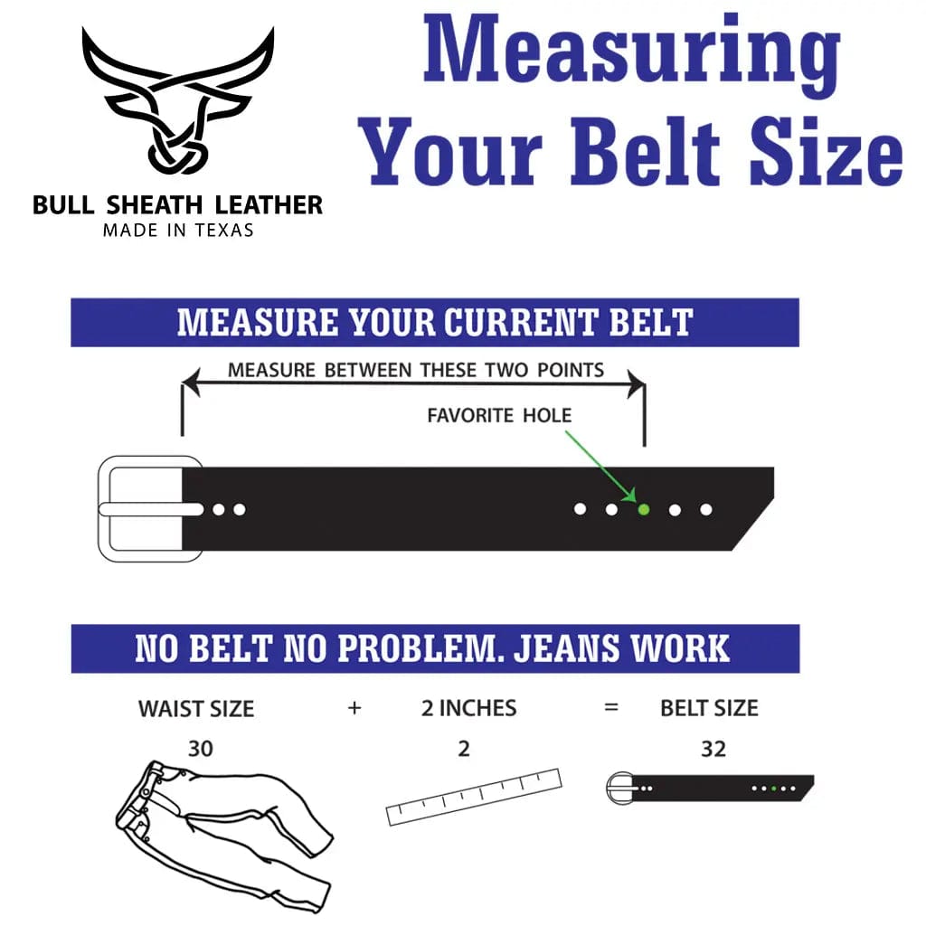 Full-Grain Leather Belt — Black
