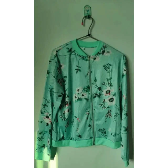 Women's Vintage Floral Bomber Jacket