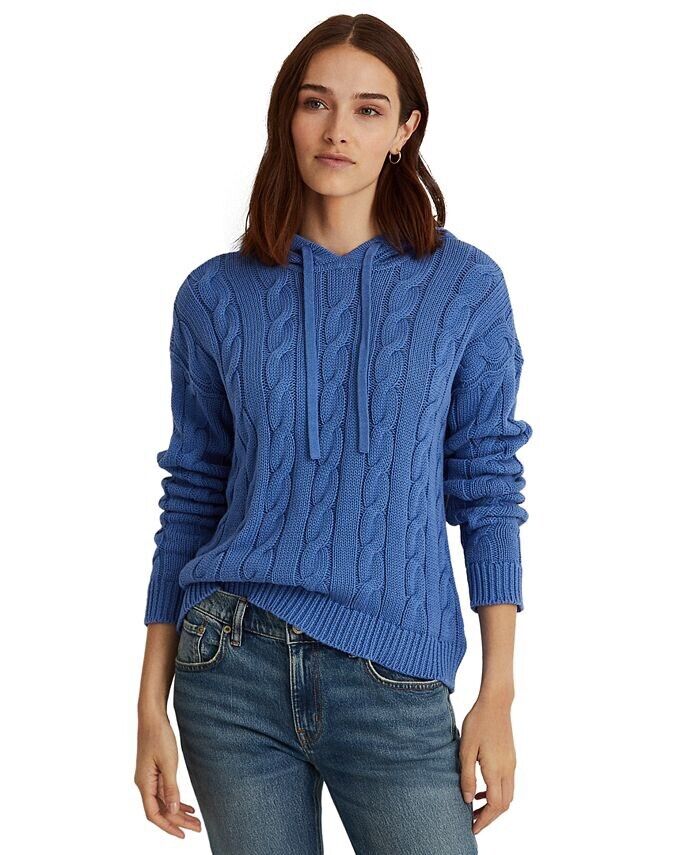 Lauren Ralph Lauren Cable-Knit Cotton Hoodie