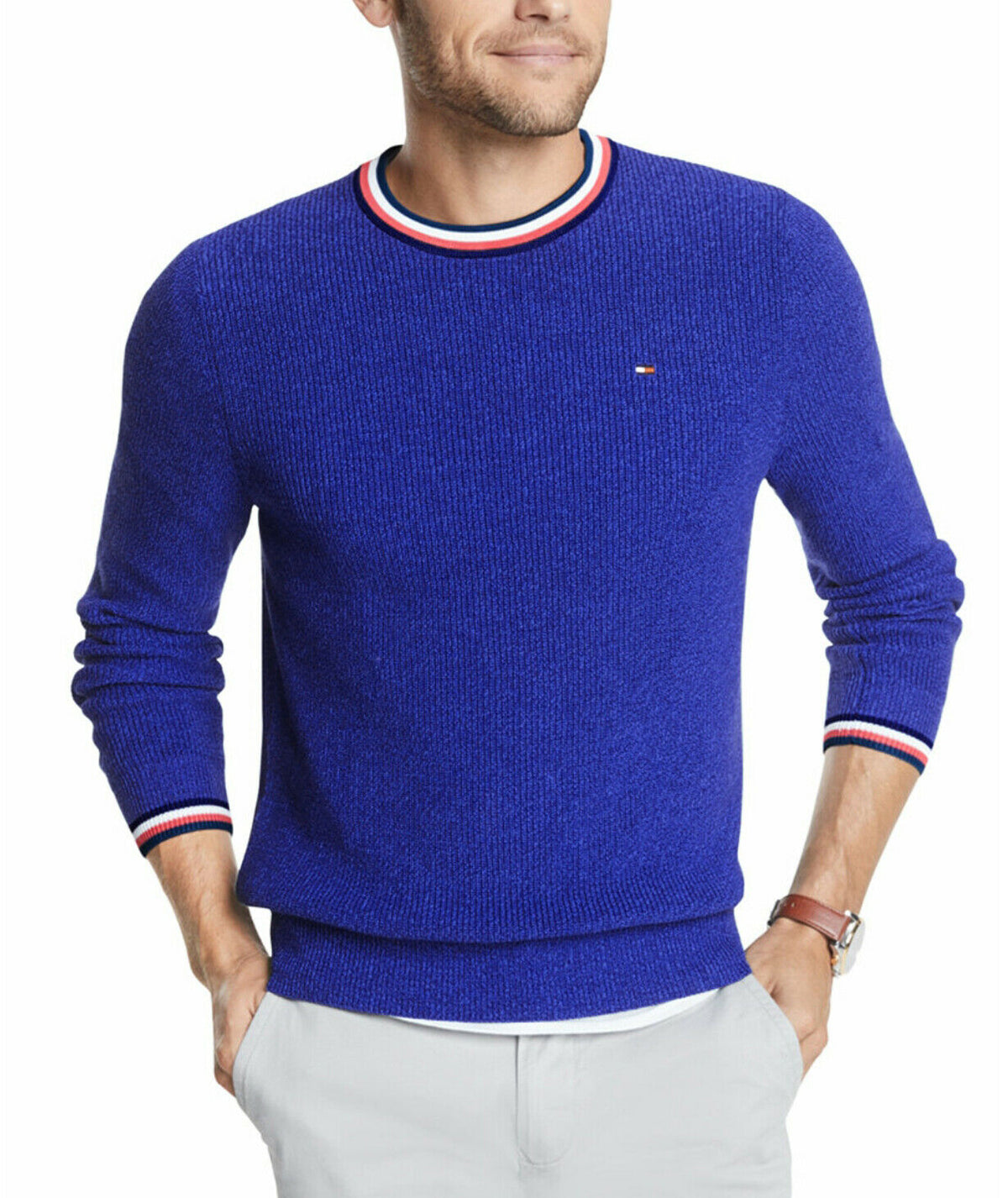 Tommy Hilfiger Men's Geneva Ribbed-Knit Sweater