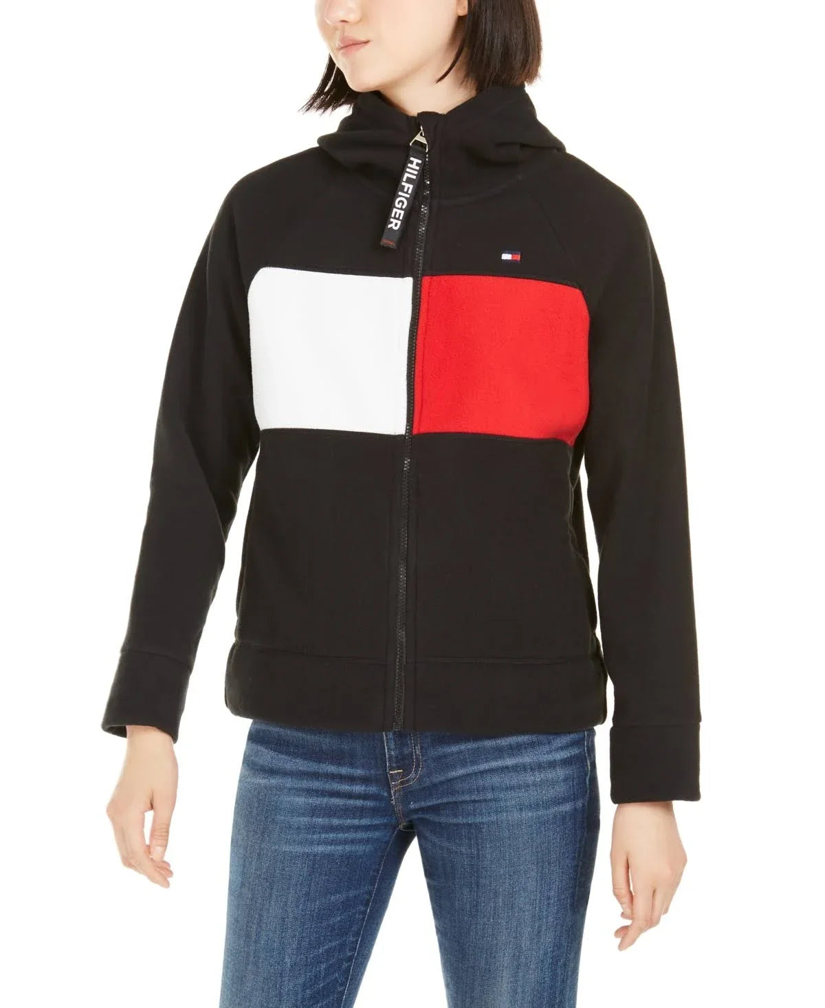 Tommy Hilfiger Sport Plus Size Colorblocked Hooded Jacket