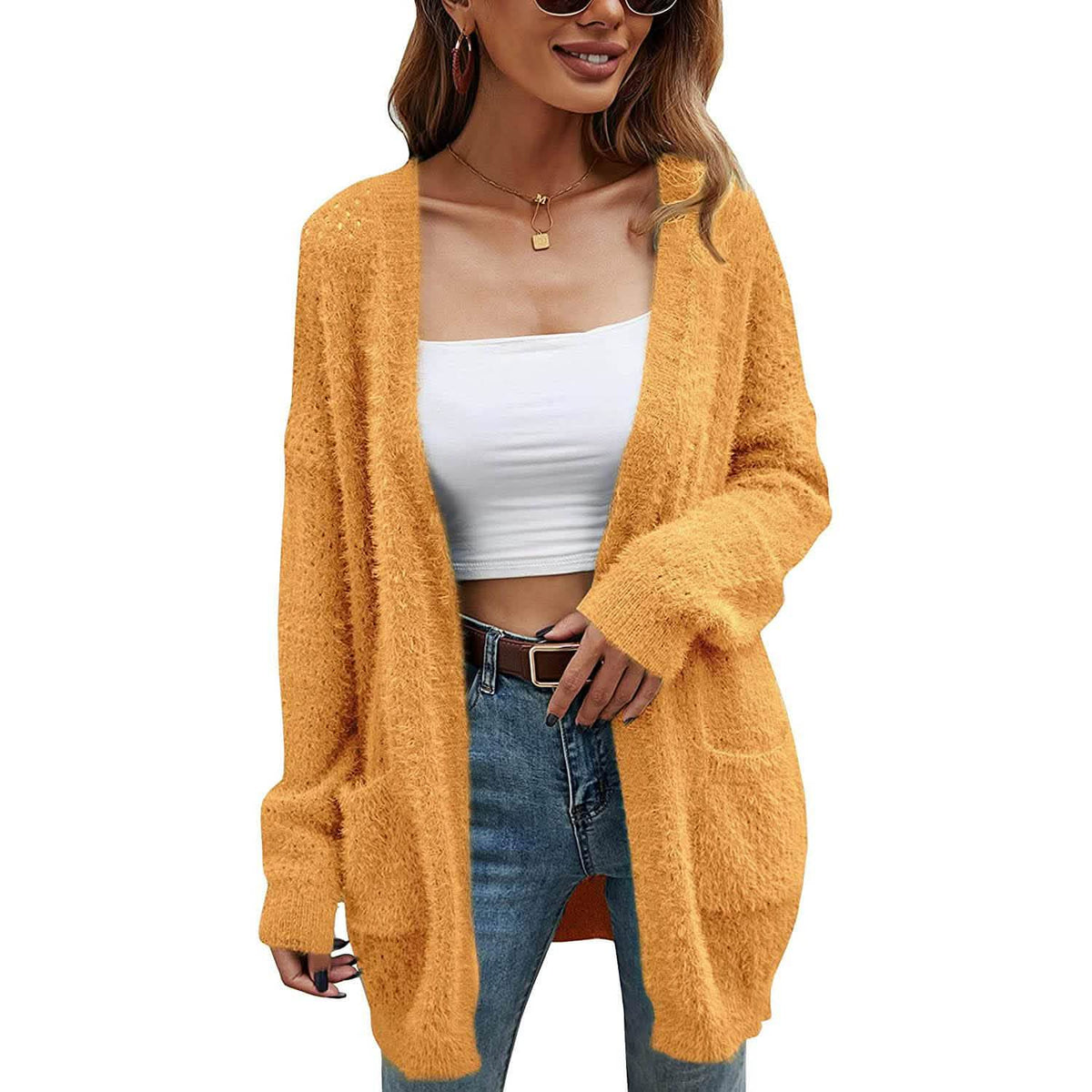 Women's Brushed Knit Cardigan Jacket